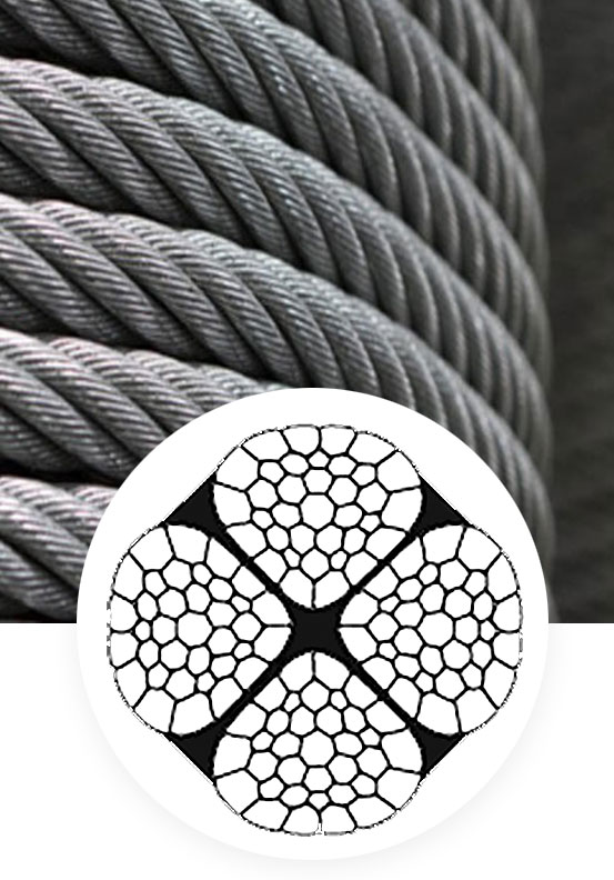 Steel wire rope 4x36 Poweract 4