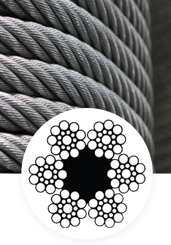 General purpose wire rope 6×19 WS+FC